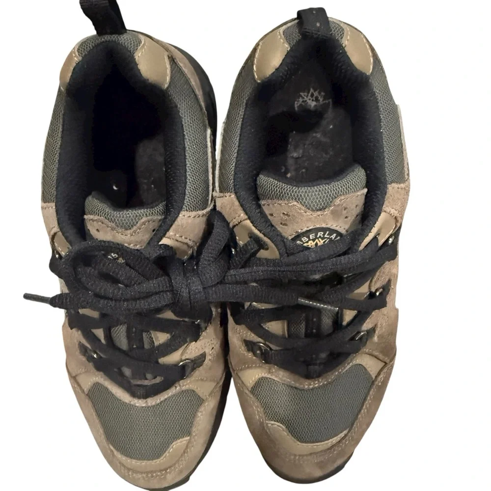 TIMBERLAND Brown Suede Hiking Shoe Sz 8.5 Womens‎ Lace Up Sneaker